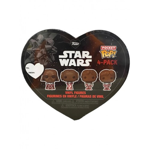 Funko Pocket Pop! 4-Pack: Disney Star Wars - Chocolate Valentine's Box Vinyl Figures (087710)