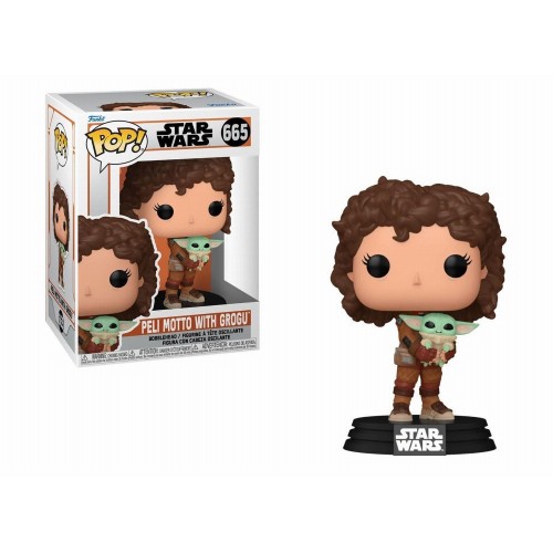 Funko Pop! Disney Star Wars: The Mandalorian - Peli Motto with Grogu #665 Bobble-Head Vinyl Figure (088505) Funko Pop! Disney Star Wars: The Mandalorian - Peli Motto with Grogu #665 Bobble-Head Vinyl Figure (088505)