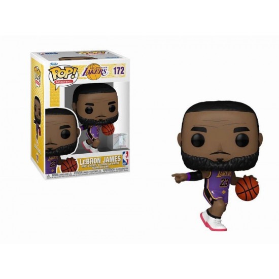 Funko Pop! Basketball: NBA Los Angeles Lakers - LeBron James #172 Vinyl Figure (092559) Funko Pop! Basketball: NBA Los Angeles Lakers - LeBron James #172 Vinyl Figure (092559)