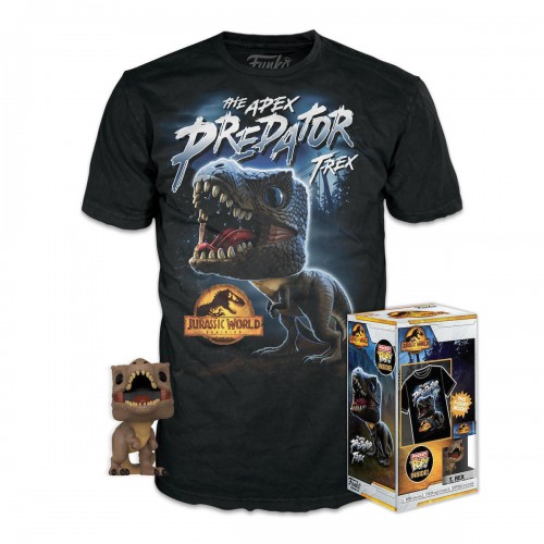 Funko Pop! Tee: Jurassic Park - T-Rex with Jeep (M) (092625)
