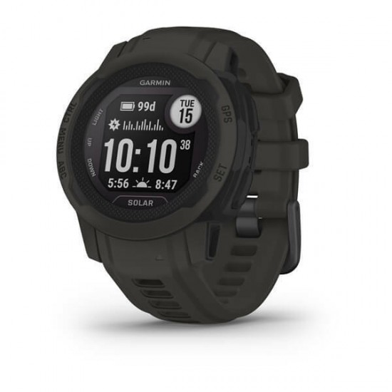 Garmin Instinct 2S Solar 2.01 cm (0.79 ) MIP 40 mm Digital 156 x 156 pixels Graphite GPS (satellite) (010-02564-00)