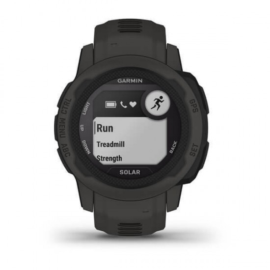 Garmin Instinct 2S Solar 2.01 cm (0.79 ) MIP 40 mm Digital 156 x 156 pixels Graphite GPS (satellite) (010-02564-00)