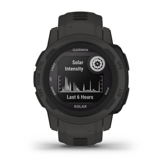 Garmin Instinct 2S Solar 2.01 cm (0.79 ) MIP 40 mm Digital 156 x 156 pixels Graphite GPS (satellite) (010-02564-00)