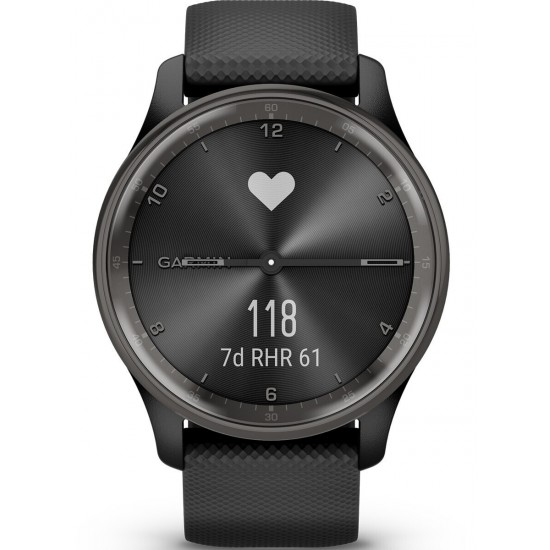 Garmin vivomove Trend LCD 40 mm Hybrid 254 x 346 pixels Touchscreen Black GPS (satellite) (010-02665-00)