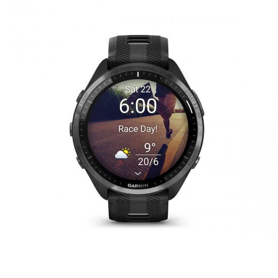 Garmin Forerunner 965 3.56 cm (1.4 ) AMOLED 47 mm Digital 454 x 454 pixels Touchscreen Black Wi-Fi GPS (satellite) (010-02809-10) Garmin Forerunner 965 3.56 cm (1.4 ) AMOLED 47 mm Digital 454 x 454 pixels Touchscreen Black Wi-Fi GPS (satellite) (010-02809-10)