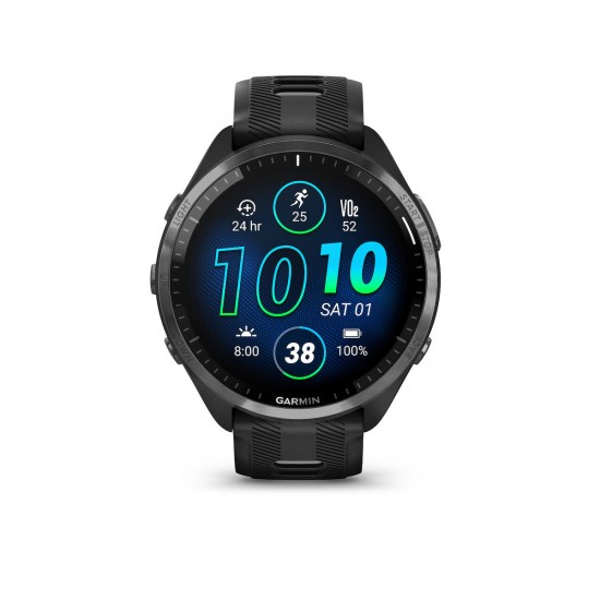 Garmin Forerunner 965 3.56 cm (1.4 ) AMOLED 47 mm Digital 454 x 454 pixels Touchscreen Black Wi-Fi GPS (satellite) (010-02809-10) Garmin Forerunner 965 3.56 cm (1.4 ) AMOLED 47 mm Digital 454 x 454 pixels Touchscreen Black Wi-Fi GPS (satellite) (010-02809-10)