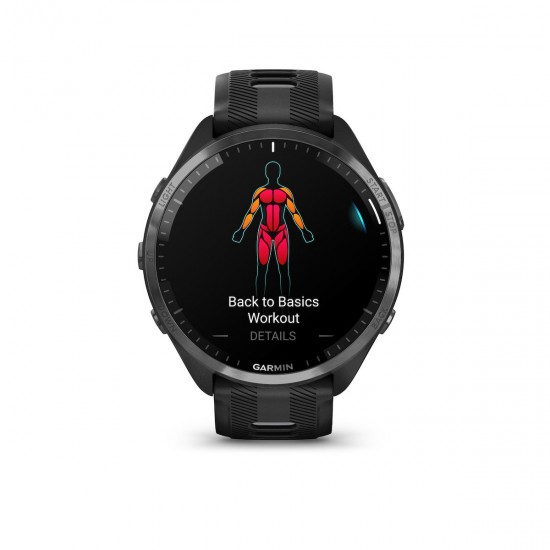 Garmin Forerunner 965 3.56 cm (1.4 ) AMOLED 47 mm Digital 454 x 454 pixels Touchscreen Black Wi-Fi GPS (satellite) (010-02809-10) Garmin Forerunner 965 3.56 cm (1.4 ) AMOLED 47 mm Digital 454 x 454 pixels Touchscreen Black Wi-Fi GPS (satellite) (010-02809-10)