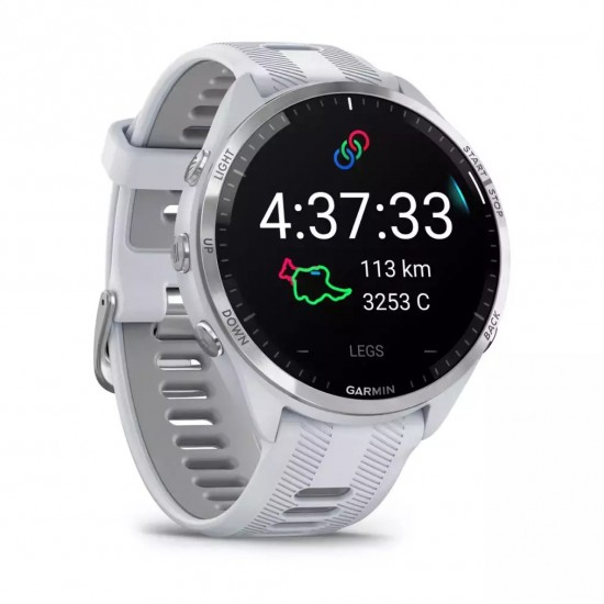Garmin Forerunner 965 3.56 cm (1.4 ) AMOLED 47 mm Digital 454 x 454 pixels Touchscreen White Wi-Fi GPS (satellite) (010-02809-11)