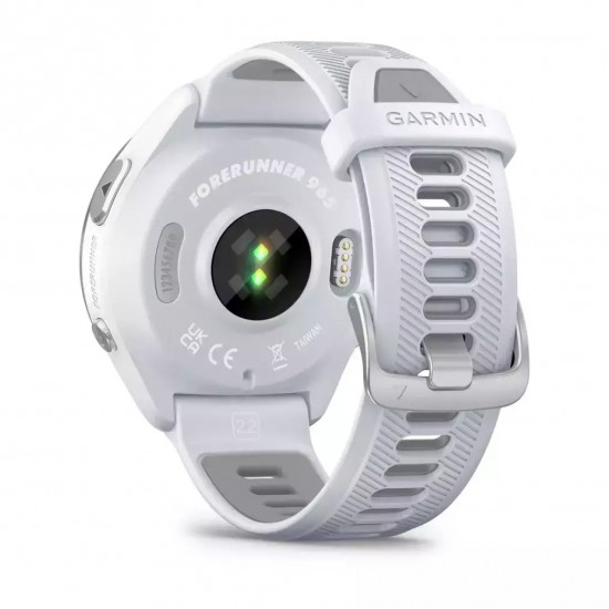 Garmin Forerunner 965 3.56 cm (1.4 ) AMOLED 47 mm Digital 454 x 454 pixels Touchscreen White Wi-Fi GPS (satellite) (010-02809-11)