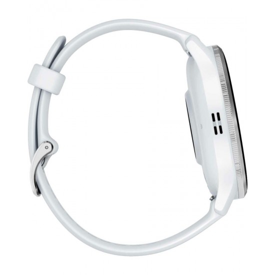 Garmin Venu 3 3.56 cm (1.4 ) AMOLED 45 mm Digital 454 x 454 pixels Touchscreen Silver  White Wi-Fi GPS (satellite) (010-02784-00)
