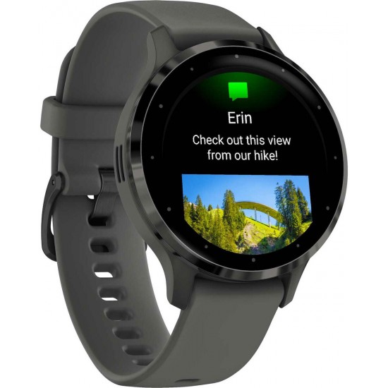 Garmin Venu 3S 3.05 cm (1.2 ) AMOLED 41 mm Digital 390 x 390 pixels Touchscreen Grey Wi-Fi GPS (satellite) (010-02785-00)