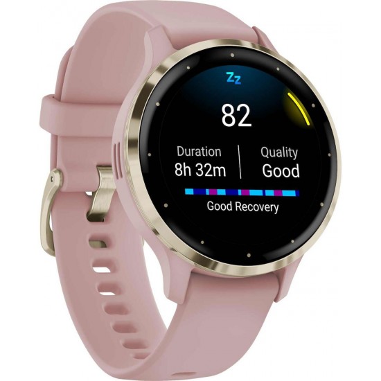 Garmin Venu 3S 3.05 cm (1.2 ) AMOLED 41 mm Digital 390 x 390 pixels Touchscreen Gold Rose Wi-Fi GPS (satellite) (010-02785-03) Garmin Venu 3S 3.05 cm (1.2 ) AMOLED 41 mm Digital 390 x 390 pixels Touchscreen Gold Rose Wi-Fi GPS (satellite) (010-02785-03)