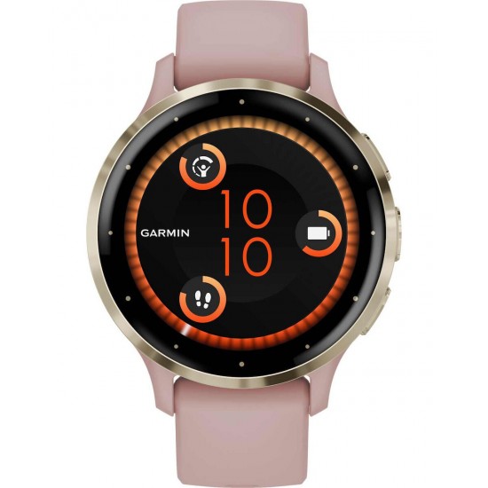 Garmin Venu 3S 3.05 cm (1.2 ) AMOLED 41 mm Digital 390 x 390 pixels Touchscreen Gold Rose Wi-Fi GPS (satellite) (010-02785-03) Garmin Venu 3S 3.05 cm (1.2 ) AMOLED 41 mm Digital 390 x 390 pixels Touchscreen Gold Rose Wi-Fi GPS (satellite) (010-02785-03)