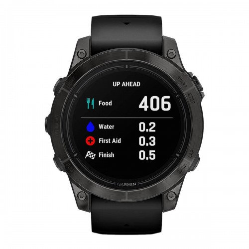 Garmin epix Pro (Gen 2) Sapphire Edition 3.3 cm (1.3 ) AMOLED 47 mm Digital 416 x 416 pixels Touchscreen Black Wi-Fi GPS (satellite) (010-02803-11)
