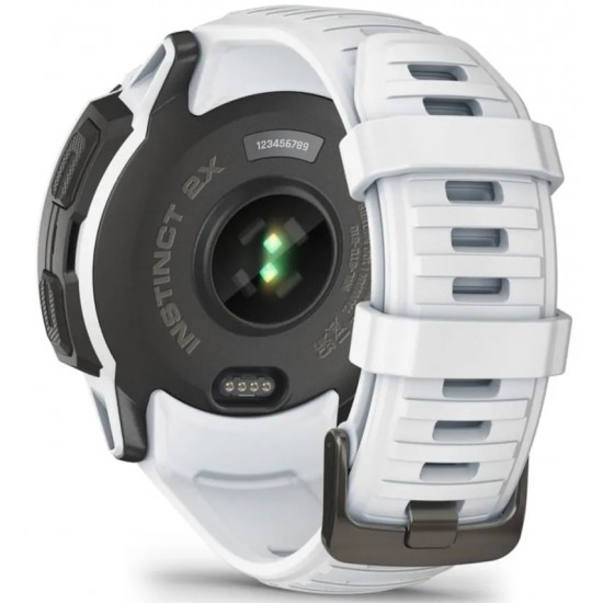 Garmin Instinct 2X Solar 2.79 cm (1.1 ) MIP 50 mm Digital 176 x 176 pixels Touchscreen White GPS (satellite) (010-02805-04)