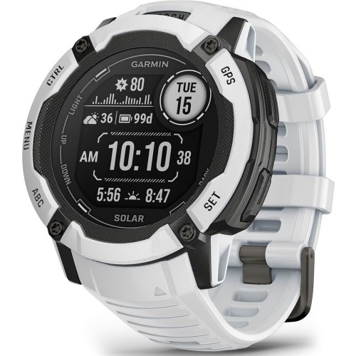 Garmin Instinct 2X Solar 2.79 cm (1.1 ) MIP 50 mm Digital 176 x 176 pixels Touchscreen White GPS (satellite) (010-02805-04)