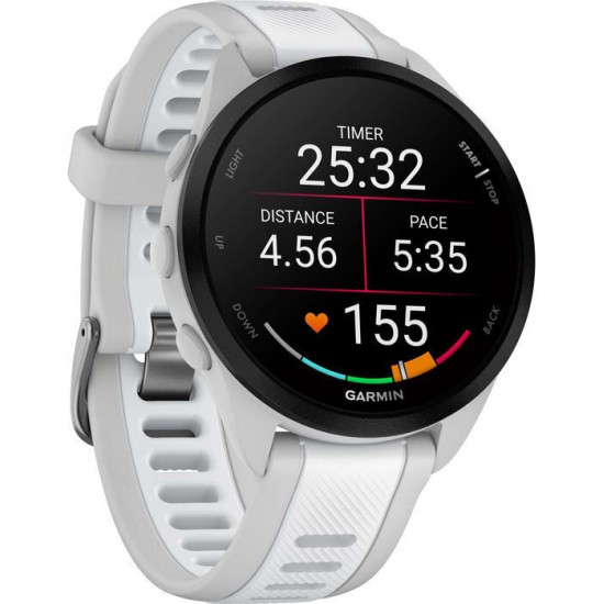 Garmin Forerunner 165 3.05 cm (1.2 ) AMOLED Digital 390 x 390 pixels Touchscreen Grey GPS (satellite) (010-02863-21)