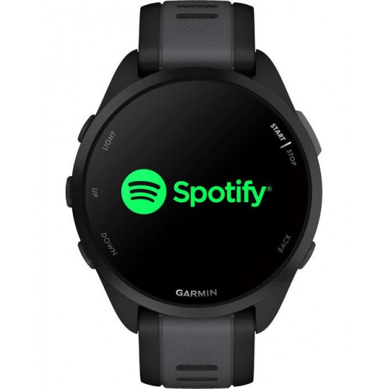 Garmin Forerunner 165 Music 3.05 cm (1.2 ) AMOLED 43 mm Digital 390 x 390 pixels Touchscreen Black GPS (satellite) (010-02863-30)