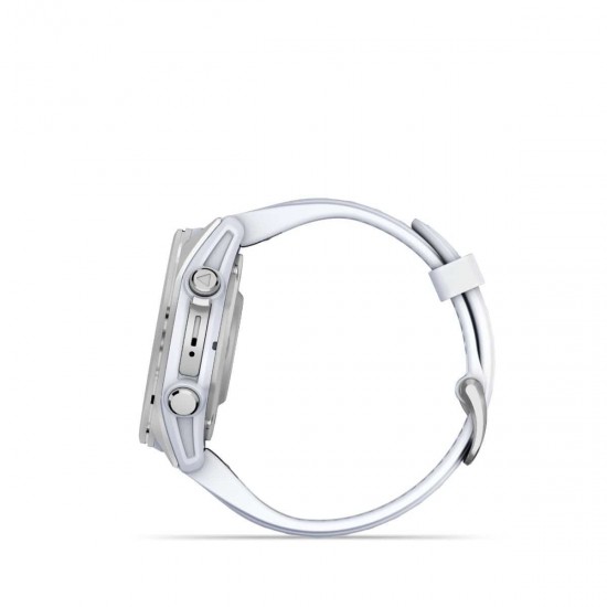 Garmin Fenix 8 3.3 cm (1.3 ) AMOLED 43 mm Digital 416 x 416 pixels Touchscreen Silver Wi-Fi GPS (satellite) (010-02903-00)