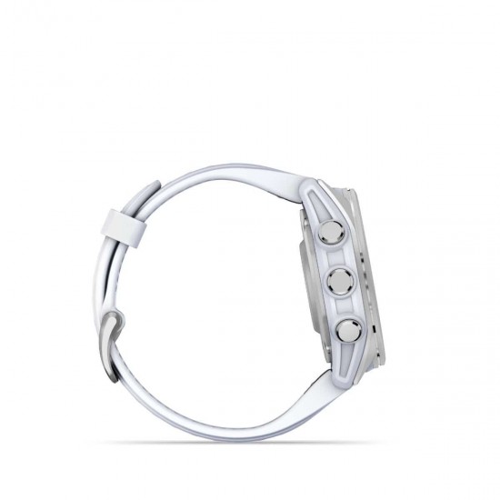 Garmin Fenix 8 3.3 cm (1.3 ) AMOLED 43 mm Digital 416 x 416 pixels Touchscreen Silver Wi-Fi GPS (satellite) (010-02903-00)