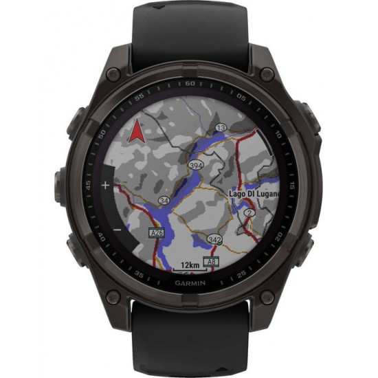 Garmin fenix 8 3.3 cm (1.3 ) 51 mm Digital 260 x 260 pixels Touchscreen Titanium Wi-Fi GPS (satellite) (010-02906-11)