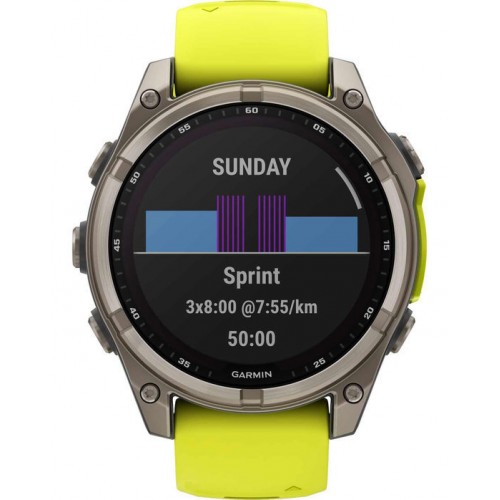 Garmin fenix 8 3.3 cm (1.3 ) 47 mm Digital 260 x 260 pixels Touchscreen Titanium Wi-Fi GPS (satellite) (010-02906-21)