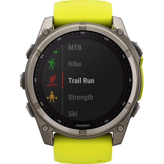 Garmin fenix 8 3.56 cm (1.4 ) 51 mm Digital 280 x 280 pixels Touchscreen Titanium Wi-Fi GPS (satellite) (010-02907-21)