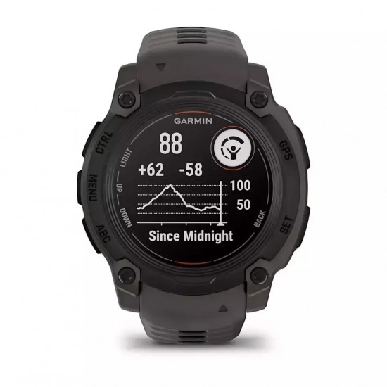 Garmin Instinct E 2.18 cm (0.86 ) MIP 40 mm Digital 166 x 166 pixels Black GPS (satellite) (010-02932-00)