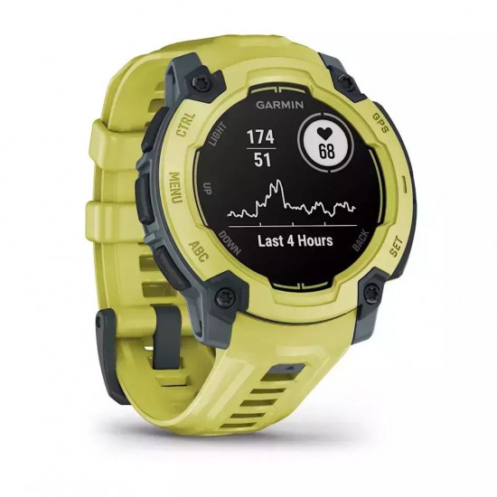 Garmin Instinct E 2.29 cm (0.9 ) MIP 45 mm Digital 176 x 176 pixels Lime GPS (satellite) (010-02933-01)