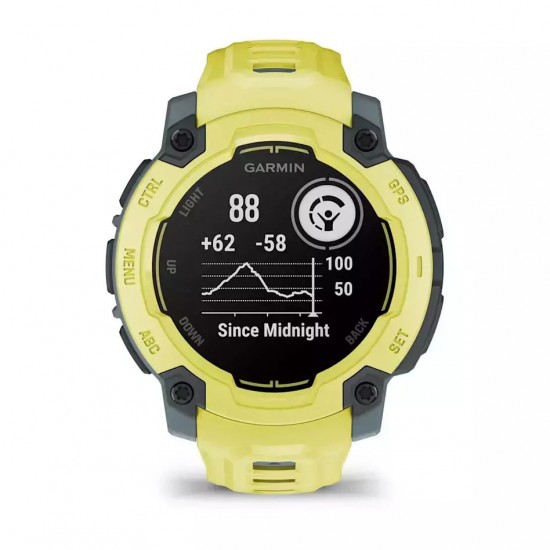 Garmin Instinct E 2.29 cm (0.9 ) MIP 45 mm Digital 176 x 176 pixels Lime GPS (satellite) (010-02933-01)