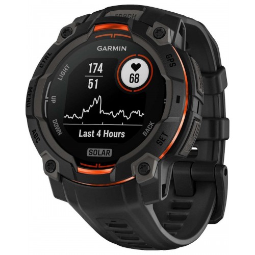 Garmin Instinct® 3 - 45 mm Solar Watch Black (010-02934-00) Garmin Instinct® 3 - 45 mm Solar Watch Black (010-02934-00)