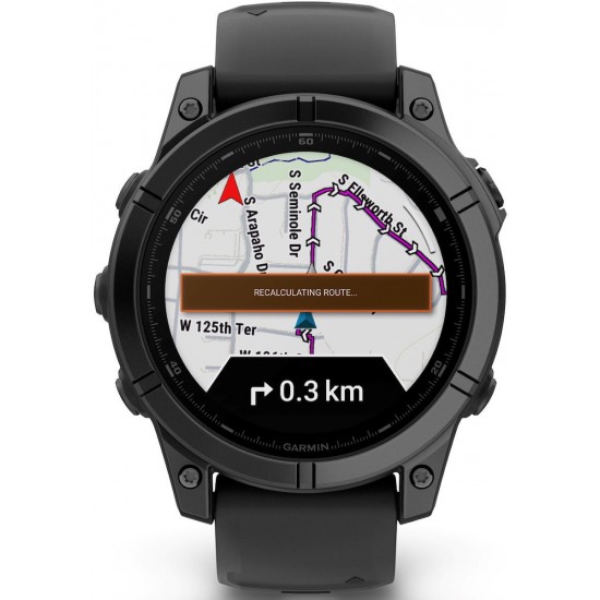 Garmin Fenix E 3.3 cm (1.3 ) AMOLED 47 mm Digital 416 x 416 pixels Touchscreen Black Wi-Fi GPS (satellite) (010-03025-01)