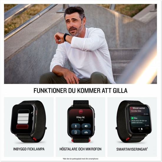 Garmin Venu X1 5.08 cm (2 ) AMOLED Digital 448 x 486 pixels Touchscreen Black Wi-Fi GPS (satellite) (010-02980-02)