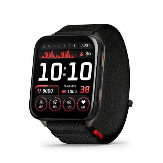 Garmin Venu X1 5.08 cm (2 ) AMOLED Digital 448 x 486 pixels Touchscreen Black Wi-Fi GPS (satellite) (010-02980-02)