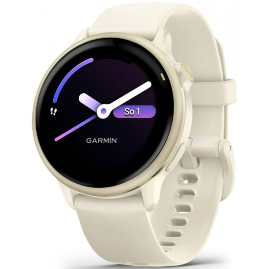 Garmin vívoactive 6 3.05 cm (1.2 ) AMOLED 42 mm Digital 390 x 390 pixels Touchscreen White Wi-Fi GPS (satellite) (010-02985-01)