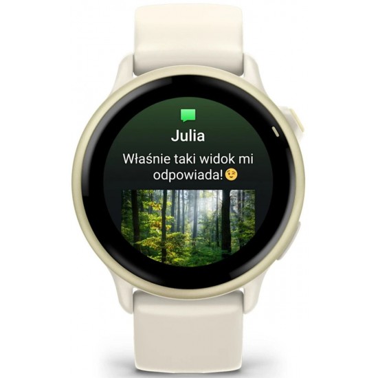 Garmin vívoactive 6 3.05 cm (1.2 ) AMOLED 42 mm Digital 390 x 390 pixels Touchscreen White Wi-Fi GPS (satellite) (010-02985-01)