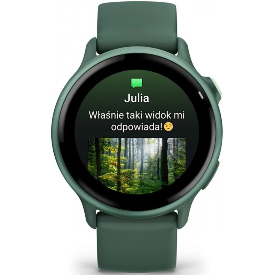 Garmin vívoactive 6 3.05 cm (1.2 ) AMOLED 42 mm Digital 390 x 390 pixels Touchscreen Green Wi-Fi GPS (satellite) (010-02985-02)