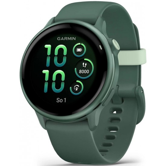 Garmin vívoactive 6 3.05 cm (1.2 ) AMOLED 42 mm Digital 390 x 390 pixels Touchscreen Green Wi-Fi GPS (satellite) (010-02985-02)