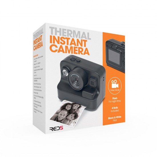 The Source – Instant Camera – Η Φορητή Κάμερα Άμεσης Εκτύπωσης για Ασπρόμαυρες Αναμνήσεις(126976)