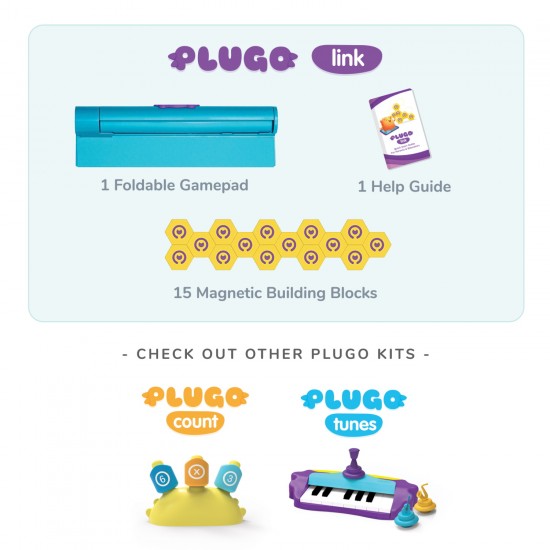Plugo Link by PlayShifu Σύστημα παιδικού παιχνιδιού Επαυξημένης Πραγματικότητας κατασκευών με τουβλάκια (χωρίς βάση) (Shifu019WG)