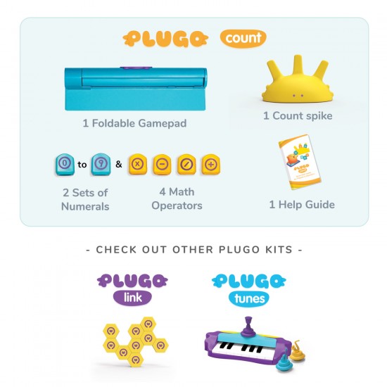 Plugo Count by PlayShifu Σύστημα παιδικού παιχνιδιού Επαυξημένης Πραγματικότητας μαθηματικών με Ιστορίες & Puzzles (Shifu020)