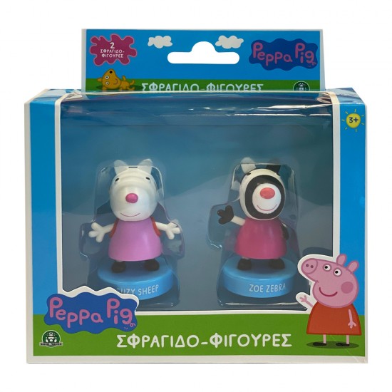 Giochi Preziosi Hero-Mania: Peppa Pig Σφραγιδοφιγούρες - Suzy & Zoe (2Pack) (PP005000)