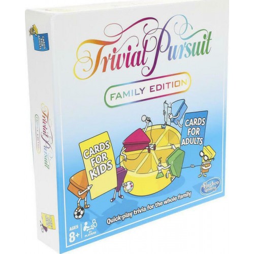 Hasbro Επιτραπέζιο Παιχνίδι Trivial Pursuit Family Edition (Ελληνική Έκδοση) (E1921)