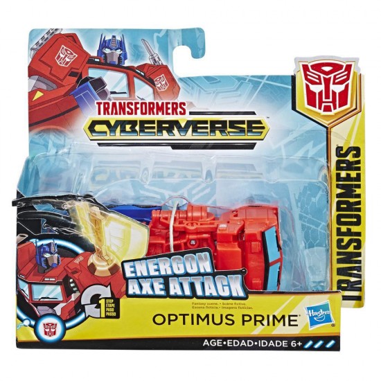 Hasbro Transformers Bumblebee Cyberverse Adventures - Energon Axe Attack Optimus Prime Autobot (E3645/E3522)