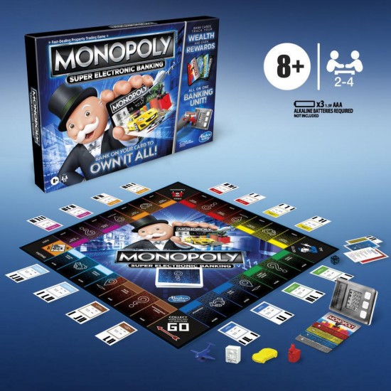 HASBRO MONOPOLY SUPER ELECTRONIC BANKING (E8978) HASBRO MONOPOLY SUPER ELECTRONIC BANKING (E8978)