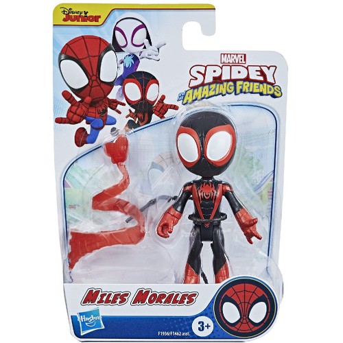 Hasbro Marvel Spidey and his Amazing Friends: Miles Morales-Spider-Man Mini Action Figure (F1936)