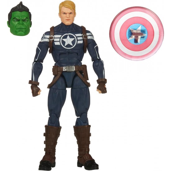 Hasbro Marvel Legends Series Build a Figure Totally Awesome Hulk: Commander Rogers Action Figure (15cm) (Excl.) (F3685)
