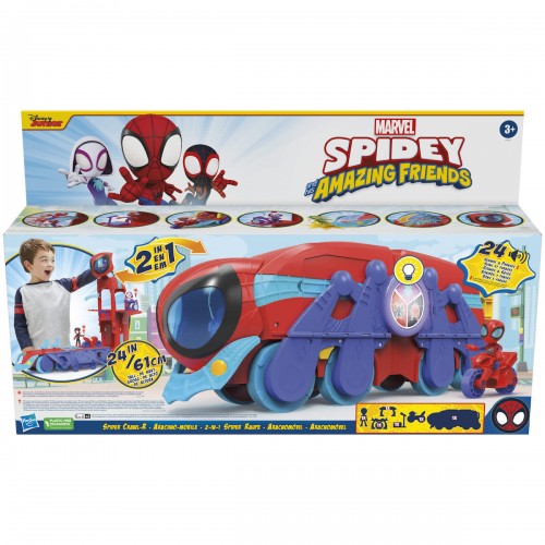 Hasbro Marvel Spidey and His Amazing Friends Spider Crawl-R 2-in-1 Deluxe (F3721)