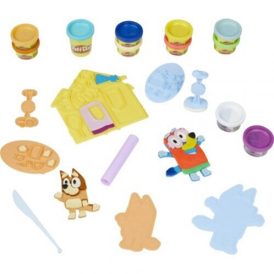 Hasbro Play-Doh Bluey Make And Mash Costumes Playset (F4374) Hasbro Play-Doh Bluey Make And Mash Costumes Playset (F4374)