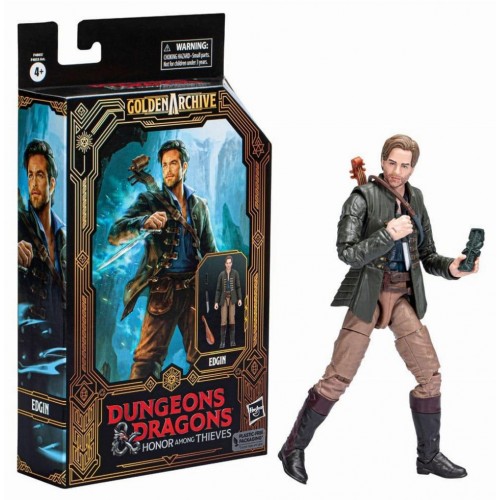 Hasbro Fans - Dungeons and Dragons Honor Among Thieves: Golden Archive Action Figure - Edgin (F4865)